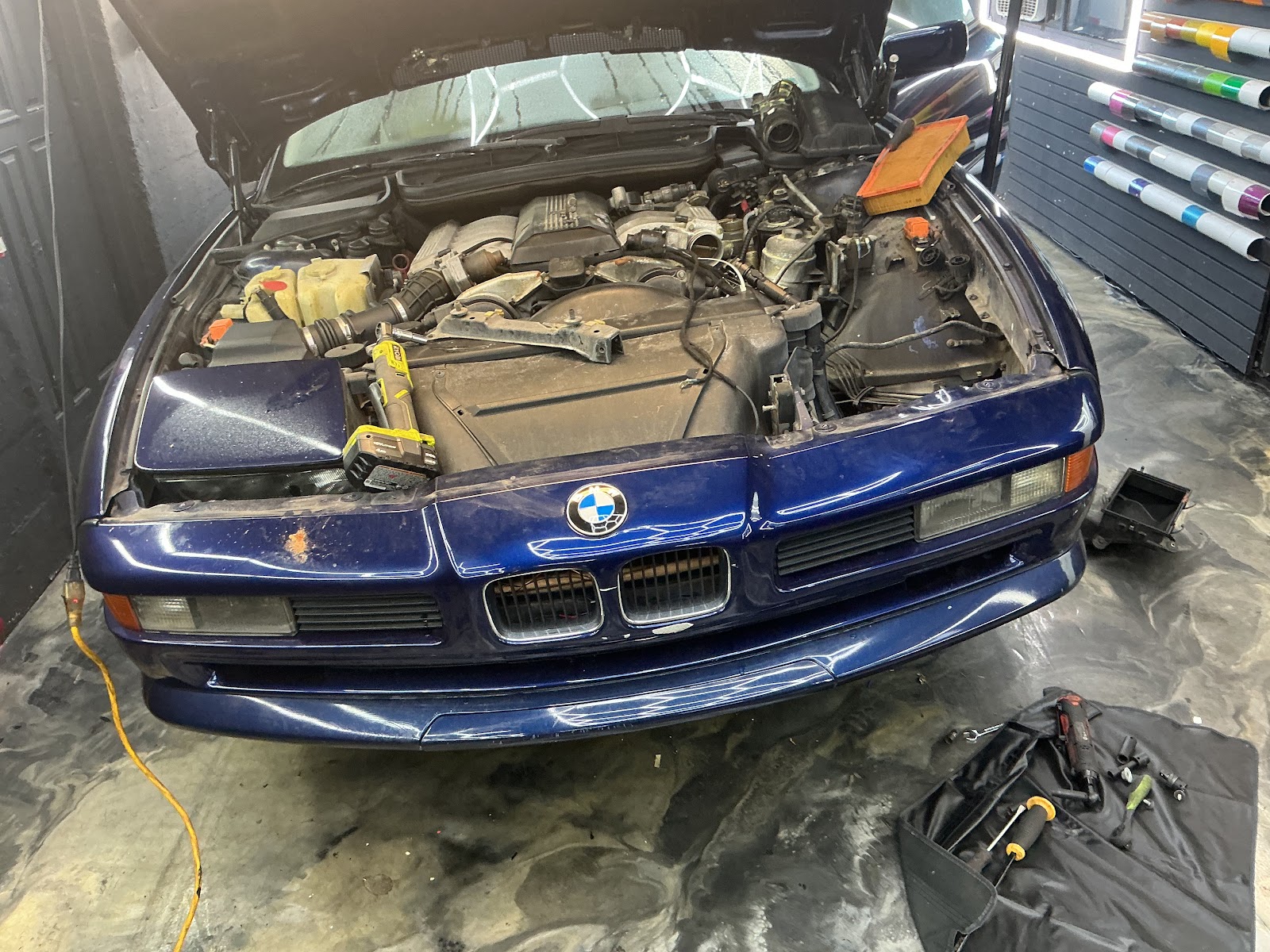 Auto repair tools and parts used by Yusbel Mobile Mechanic